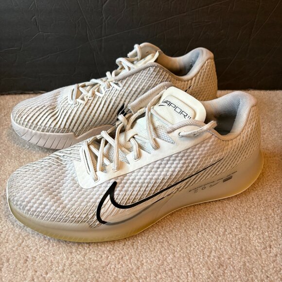 Nike Zoom Vapor ll Tennis Shoes Men\'s Size 11.5 White Black DR6966-101 main image 4